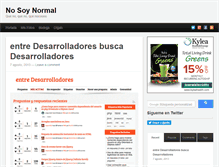 Tablet Screenshot of nosoynormal.com